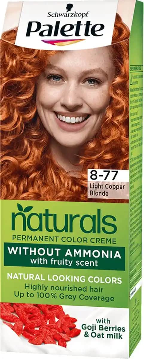 Palette 8-77 Tarçın Bakır Saç Boyası: Doğal Görünüm ve Parlaklık Sunan Kalıcı Renk