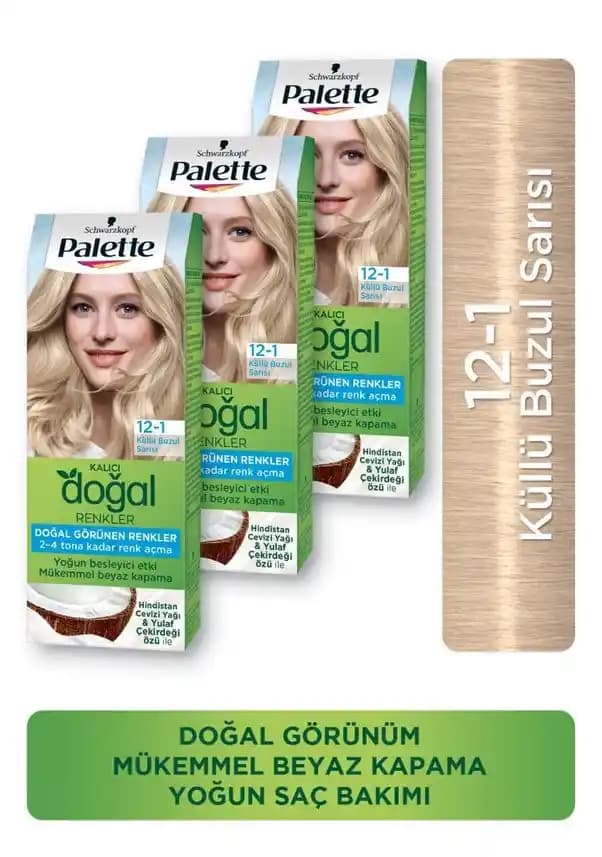 Palette Küllü Buzul Sarı: Modern ve Doğal Küllü Sarı Saç Rengi Seçeneği