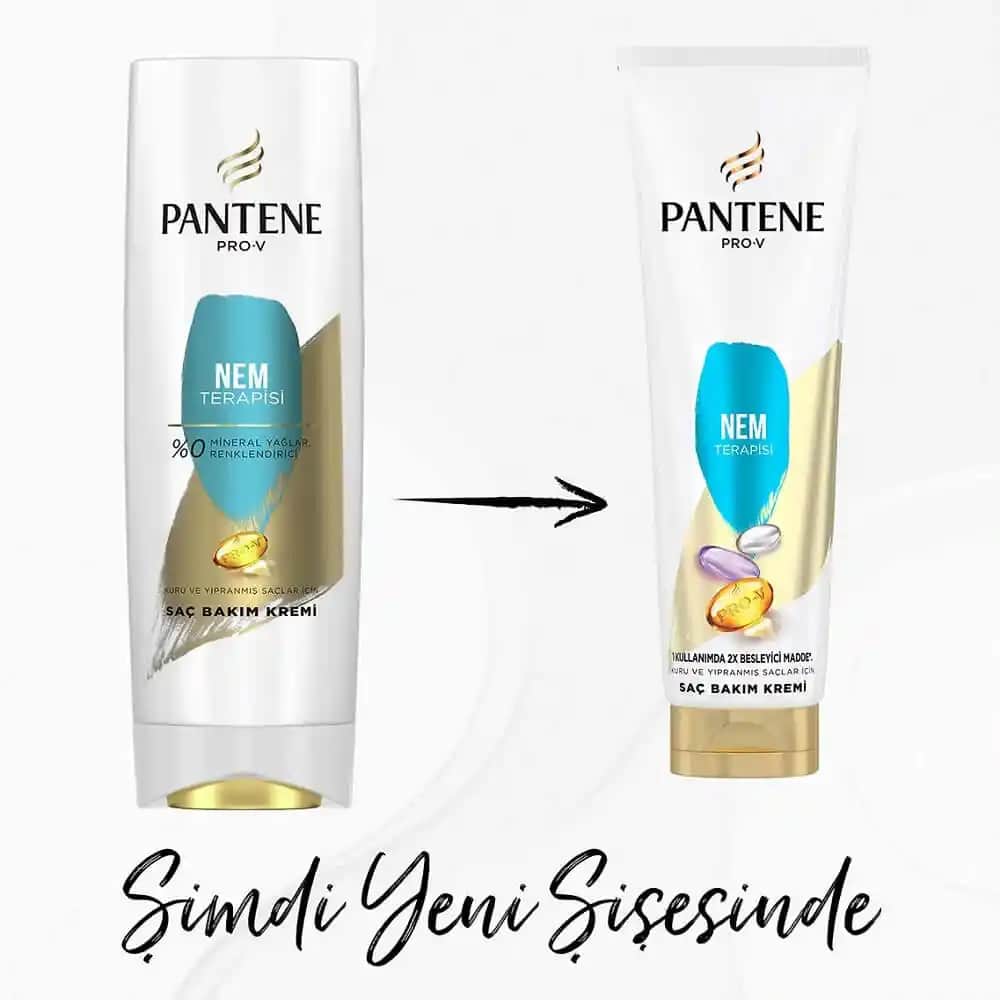 Pantene Nem Terapisi Saç Kremi ile Kuru ve Yıpranmış Saçlar İçin Derinlemesine Nem ve Güç Kazanımı