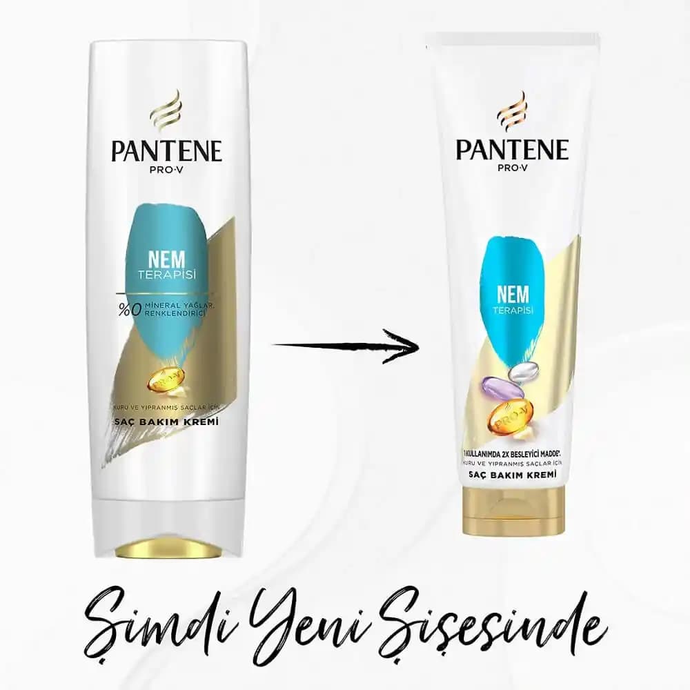 Pantene Nem Terapisi Saç Kremi ile Kuru ve Yıpranmış Saçlar İçin Derinlemesine Nem ve Güç Kazanımı