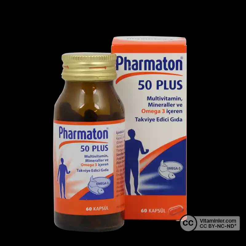 Pharmaton 50 Plus 60 Kapsül: Yaşlanma Karşıtı Destek ve Günlük Enerji Kaynağı