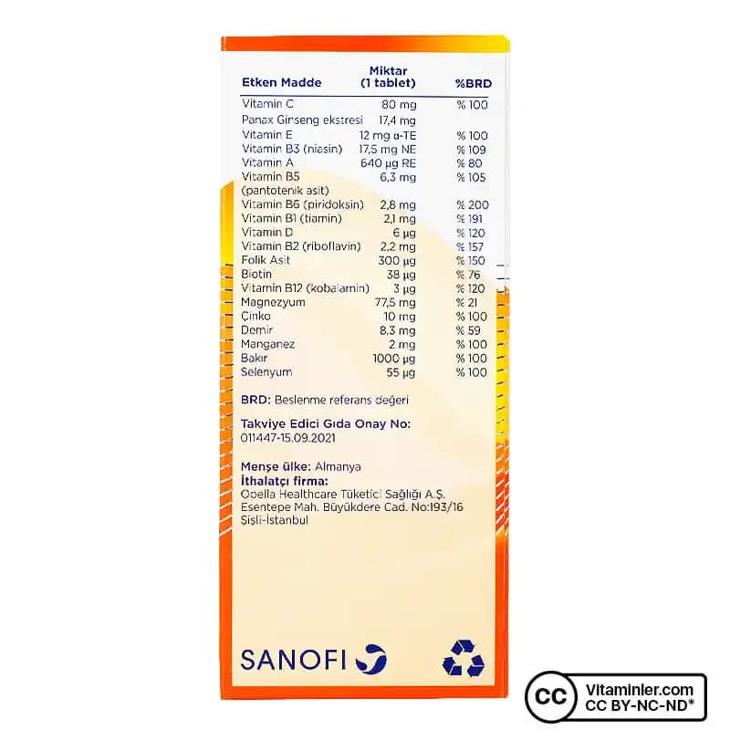 Pharmaton Vitality: Enerji ve Bağışıklık Destekleyici Vitamin ve Mineral Takviyesi