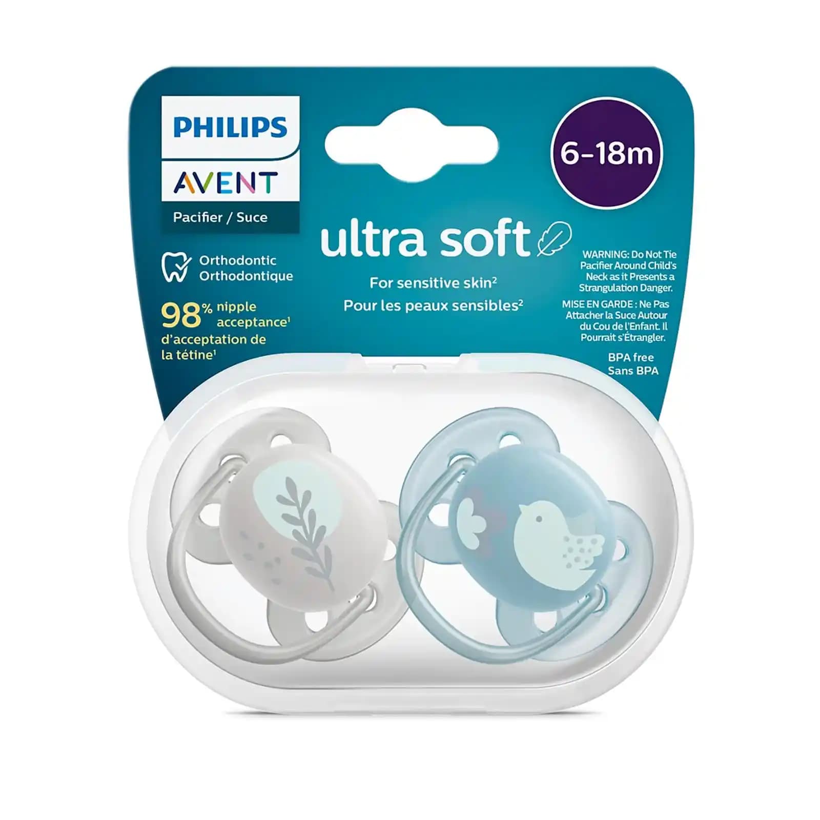 Philips Avent Ultra Soft Emzik 6-18 Ay Güvenli ve Konforlu Bebek Emziği Seçenekleri