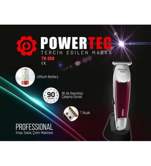 Powertec TR-658 Erkek Bakım Cihazı: Çok Yönlü ve Profesyonel Kullanım İçin Gelişmiş Tıraş Makinesi