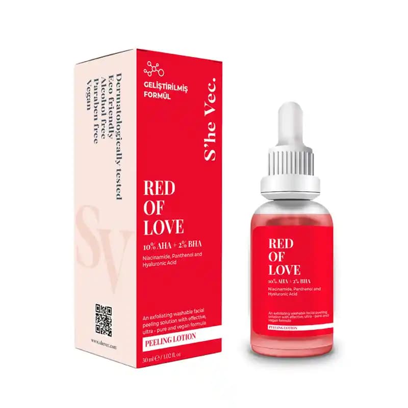 Red of Love Serum: Cilt Yenileme ve Pürüzsüzleştirme İçin Güçlü Bir Peeling Serumu