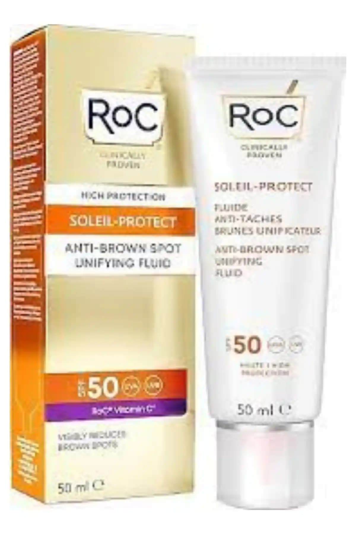 Roc leke karşıtı güneş kremleri yüksek SPF ile cilt koruma ve bakım sağlar