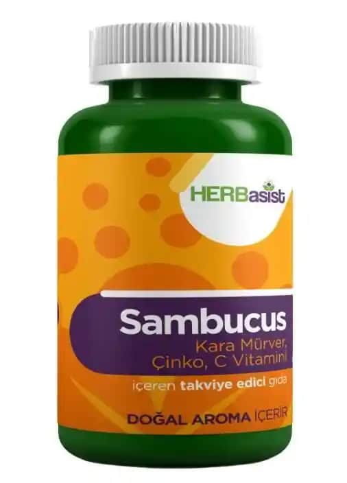 Sambucus C Vitamini ve Çinko İçeren Doğal Bağışıklık Güçlendirici Takviyeler