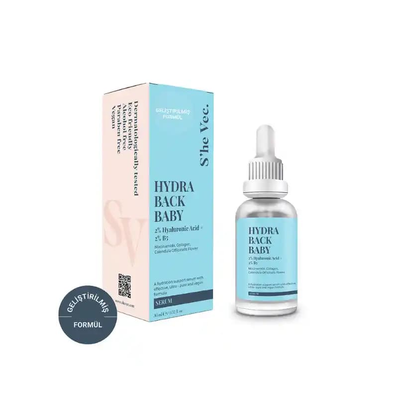 She Vec Hydra Back Baby Serumu ile Derinlemesine Nem ve Cilt Sağlığı