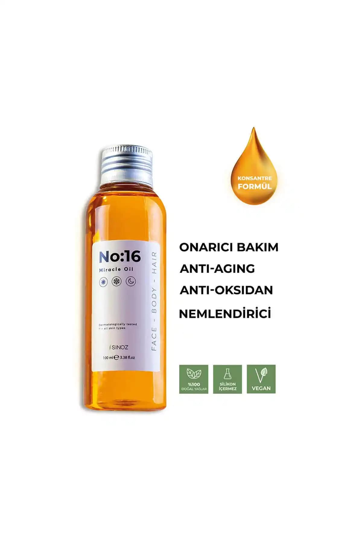 Sinoz No:16 Yağ: Çok Yönlü Doğal Bitkisel Bakım ve Nemlendirici Özellikler