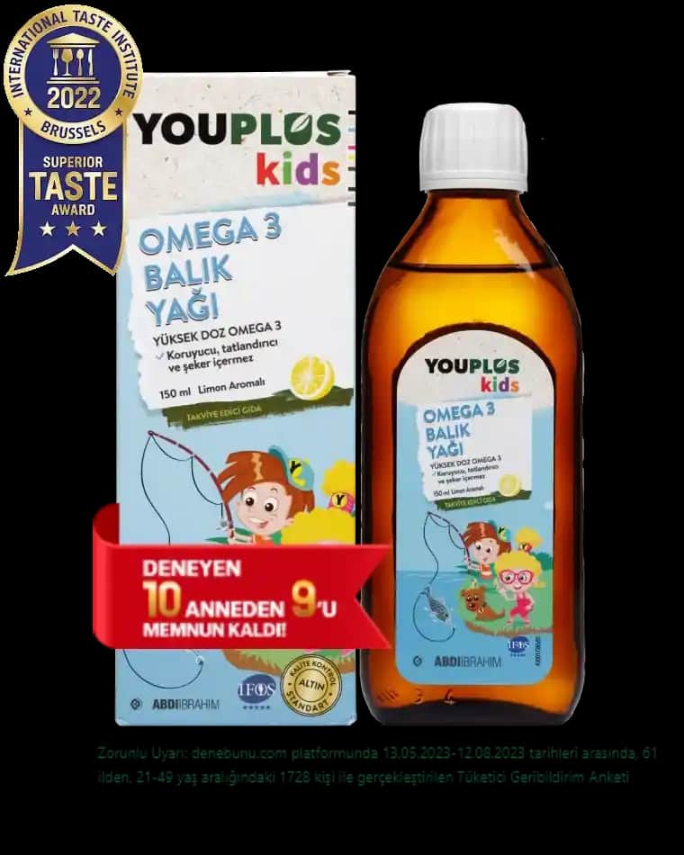 Çocuklar İçin Omega-3 Takviyesi: Youplus Kids Omega 3 ile Sağlıklı Gelişim Destekleri