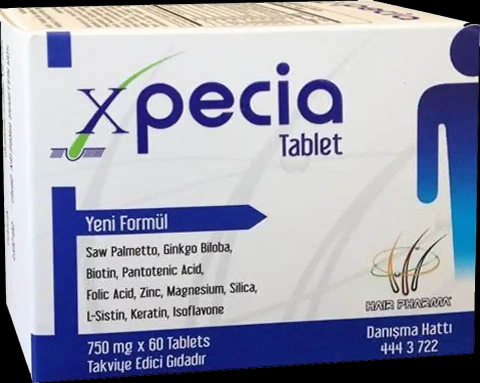 Erkekler İçin Xpecia Tablet: Hormonlara Bağlı Saç Dökülmesine Karşı Güçlü Destek