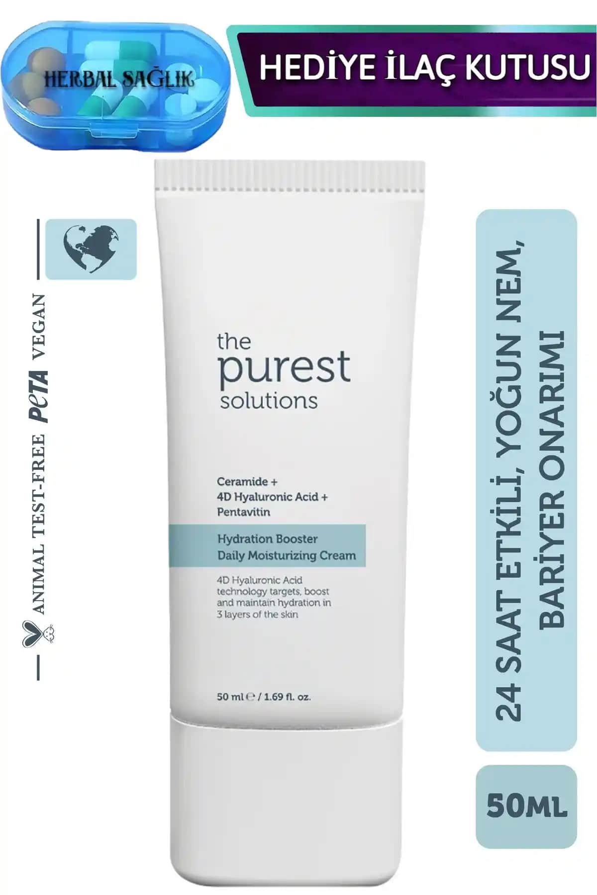 Purest Solutions 24 Saat Etkili Yoğun Nemlendirici Bakım Kremi Özellikleri ve Faydaları