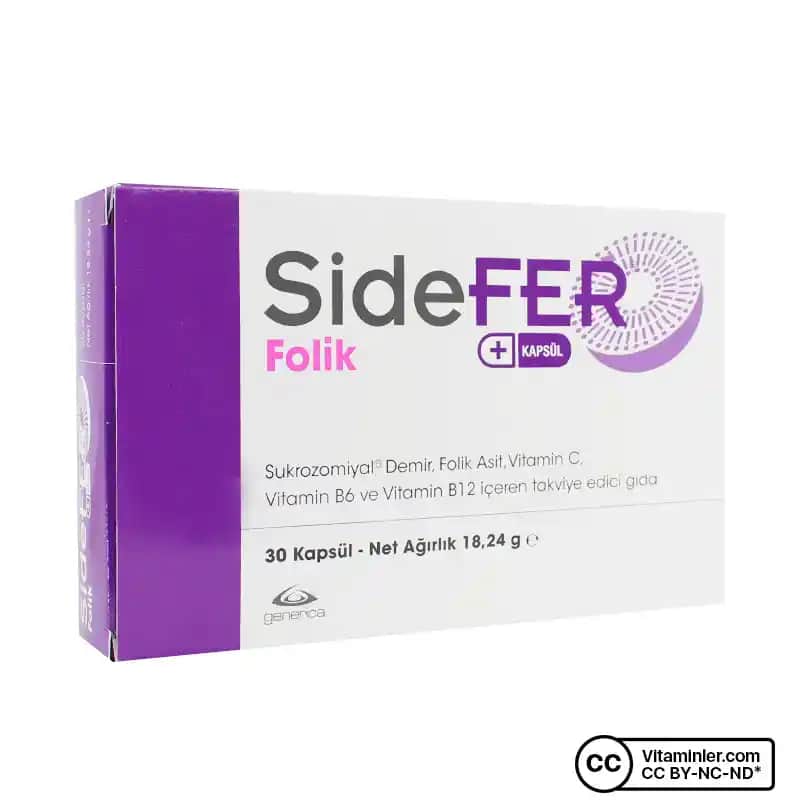 Sidefer Folik: Folik Asit ve Demir İçeren Güçlü Takviye Ürünü Sağlık ve Güzellik İçin