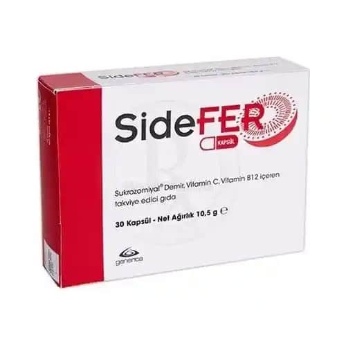 Sidefer Tablet ve Takviye Edici Gıdalar Demir Eksikliği ve Sağlık Destekleri