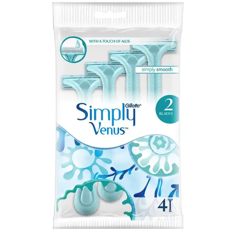 Simply Venus 2 Kadınlar İçin Ekonomik ve Pratik Tek Kullanımlık Tıraş Makinesi