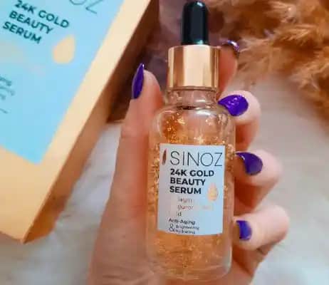 Sinoz 24K Altın Parçacıklı Serum: Yaşlanma Karşıtı ve Nemlendirici Cilt Bakımı