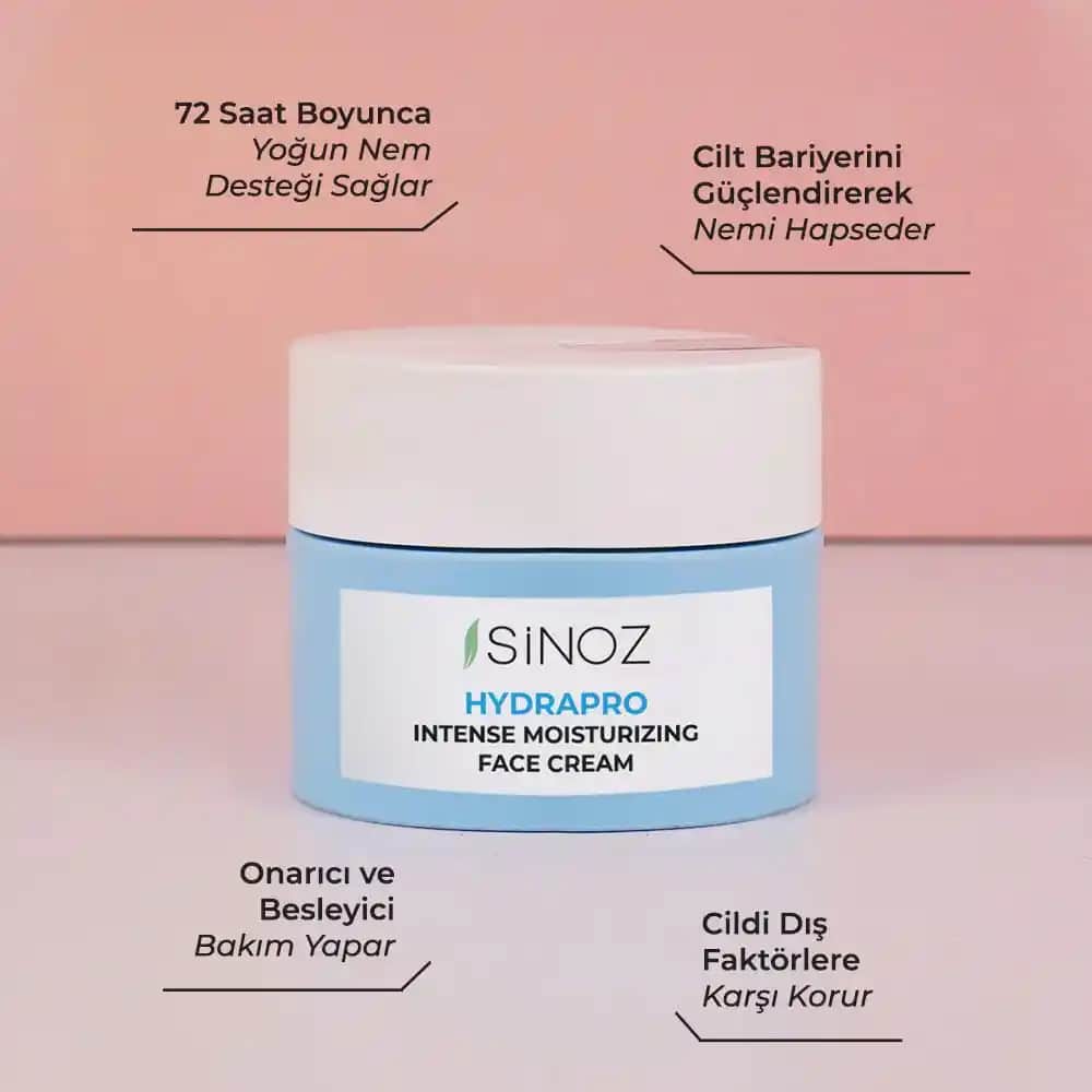 Sinoz Nemlendirici Yüz Kremi: Doğal İçeriklerle Cilt Sağlığını Destekleyen Ürün