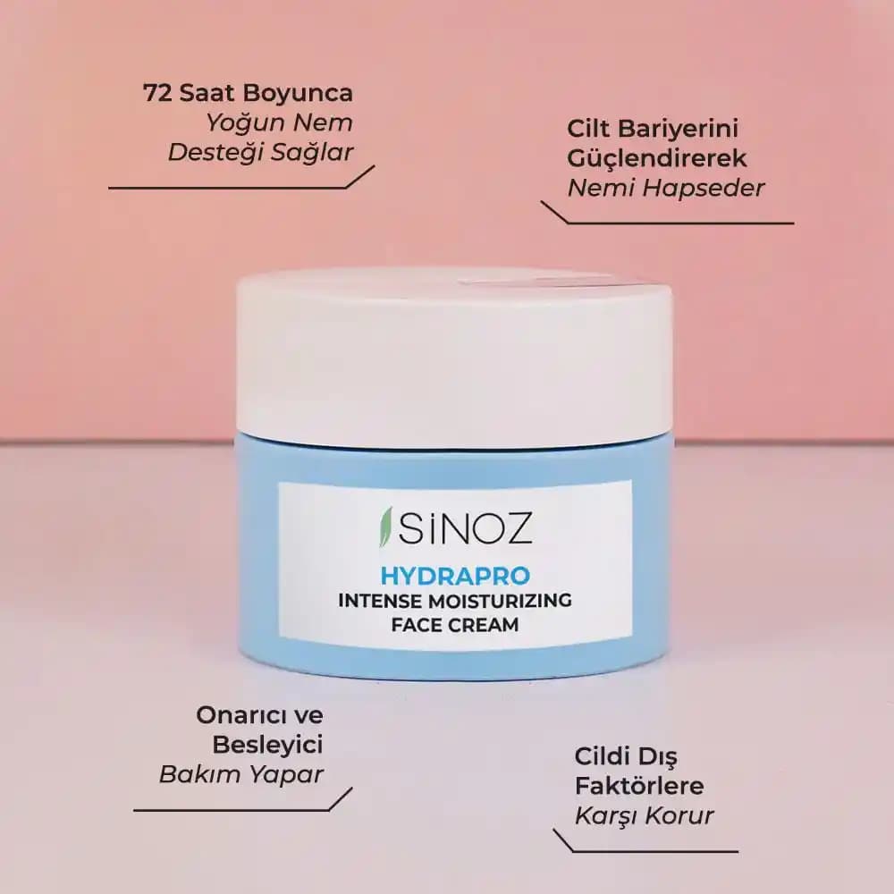 Sinoz Nemlendirici Yüz Kremi: Doğal İçeriklerle Cilt Sağlığını Destekleyen Ürün