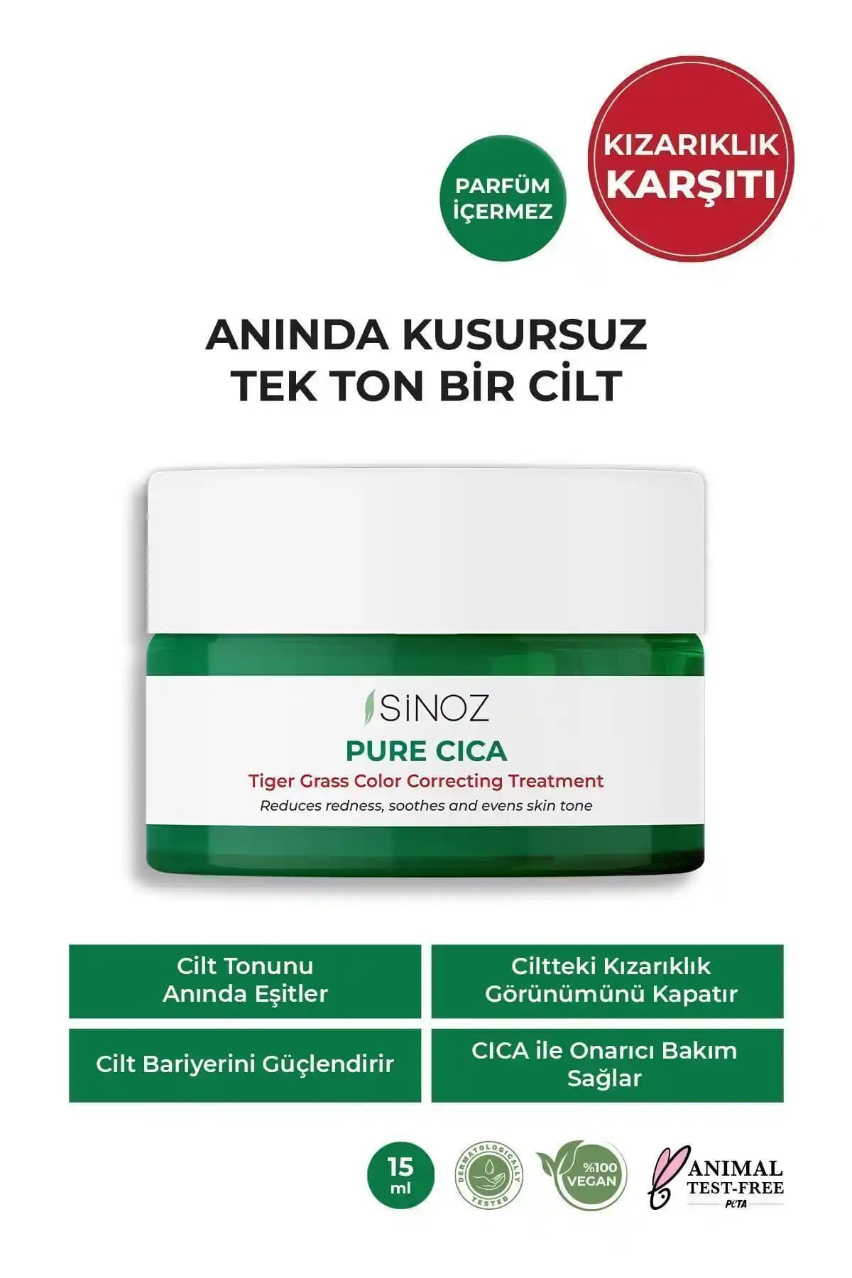 Sinoz Pure Cica Cilt Bakım Kremi: Hassas ve Onarımı Hızlandıran Doğal Çözüm