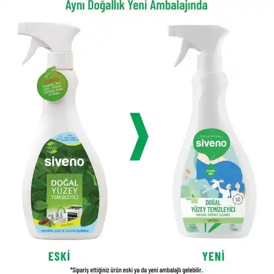 Siveno Doğal Yüzey Temizleyici: Çevre ve Cilt Dostu Temizlik Çözümü