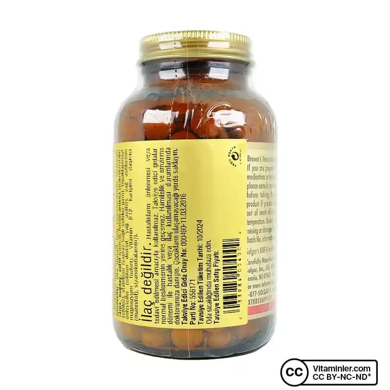 Solgar Brewer's Yeast with Vitamin B12 Kullanım Rehberi: Sağlık ve Kozmetik Faydaları