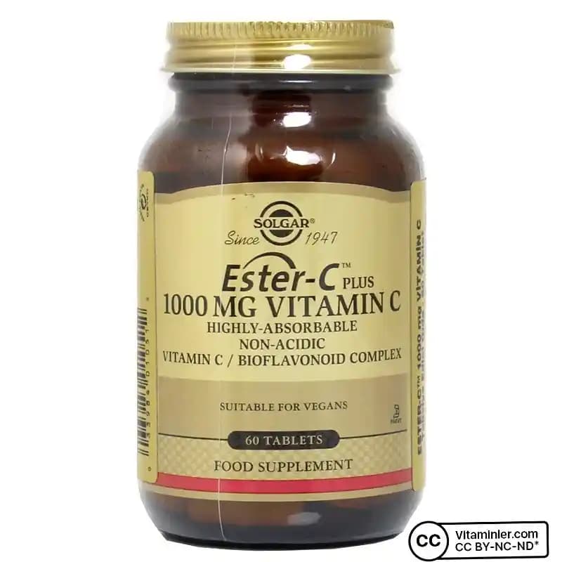 Solgar Ester-C 1000 mg: Güvenilir ve Mide Dostu C Vitamini Takviyesi