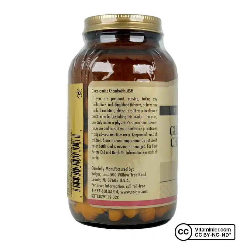 Solgar Glucosamine Chondroitin MSM 120 Tablet Eklem Sağlığını Güçlendiren Doğal Takviye