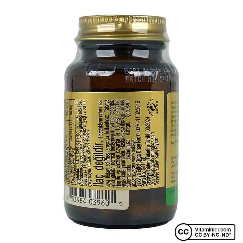 Solgar Kore Ginseng: Enerji ve Güzellik İçin Güvenilir Doğal Takviye Ürünü