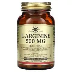Solgar L-Arjinin 500 mg: Dolaşım, Performans ve Cilt Sağlığı İçin Güçlü Destek