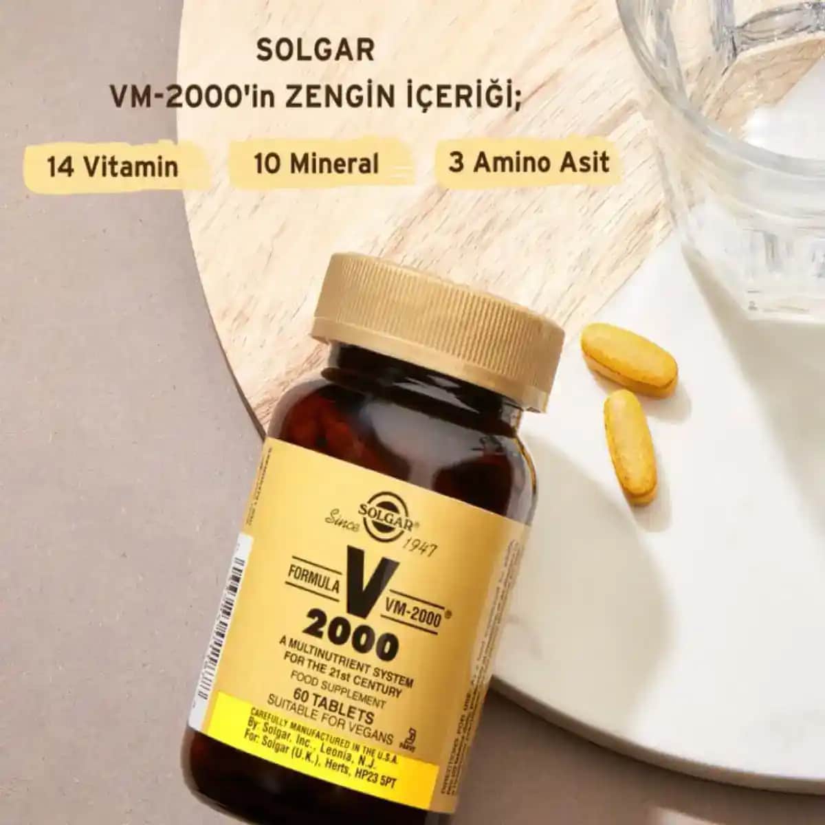 Solgar VM 2000 Nedir? Güçlü İçeriğiyle Yetişkinler İçin Multivitamin Takviyesi