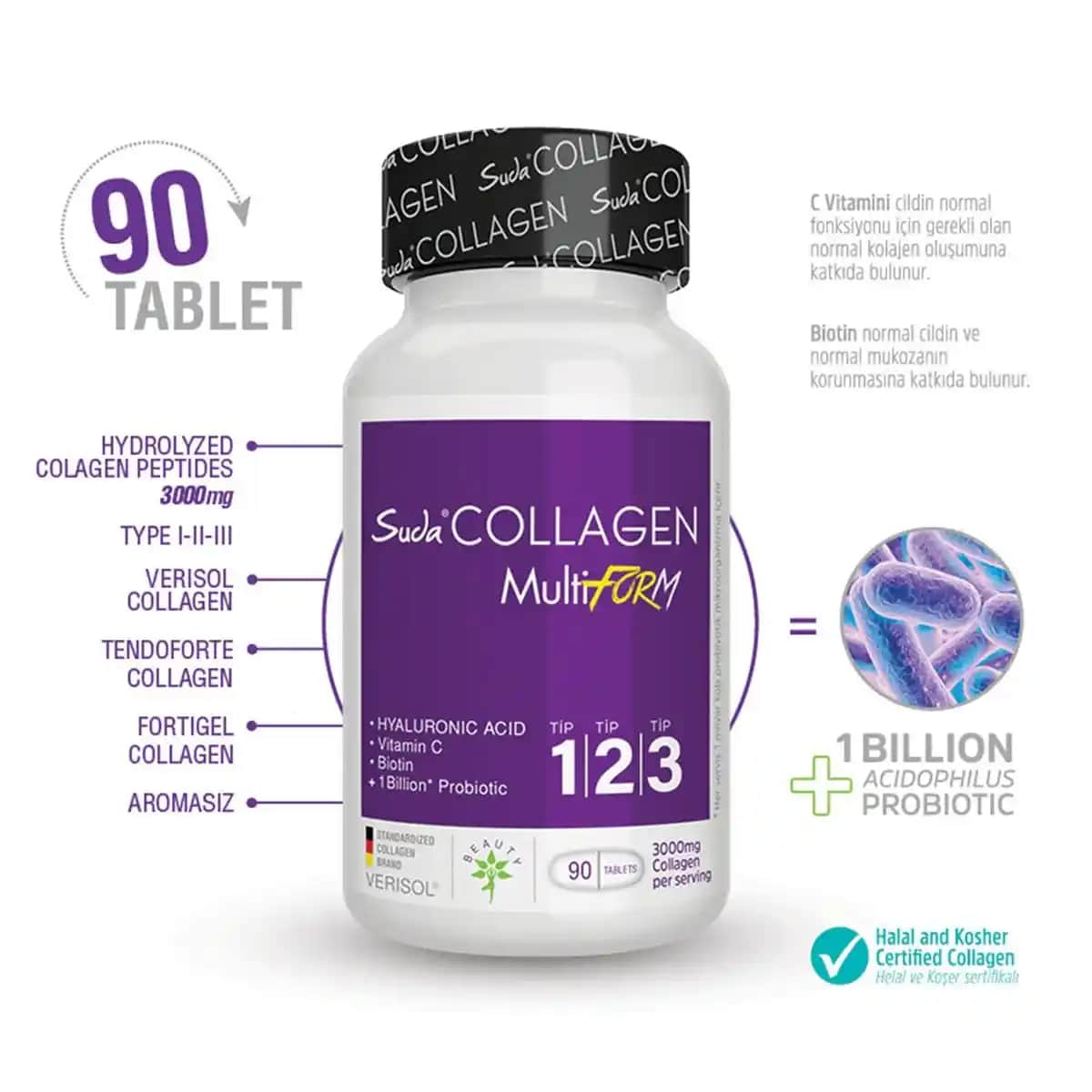 Suda Collagen 90 Tablet ile Cilt ve Eklem Sağlığını Güçlendiren Takviye Ürünü