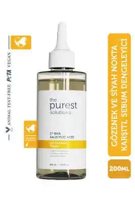 The Purest Solutions Sarı Tonik: Doğal İçeriklerle Yağlı ve Akneye Eğilimli Cilt Bakımı