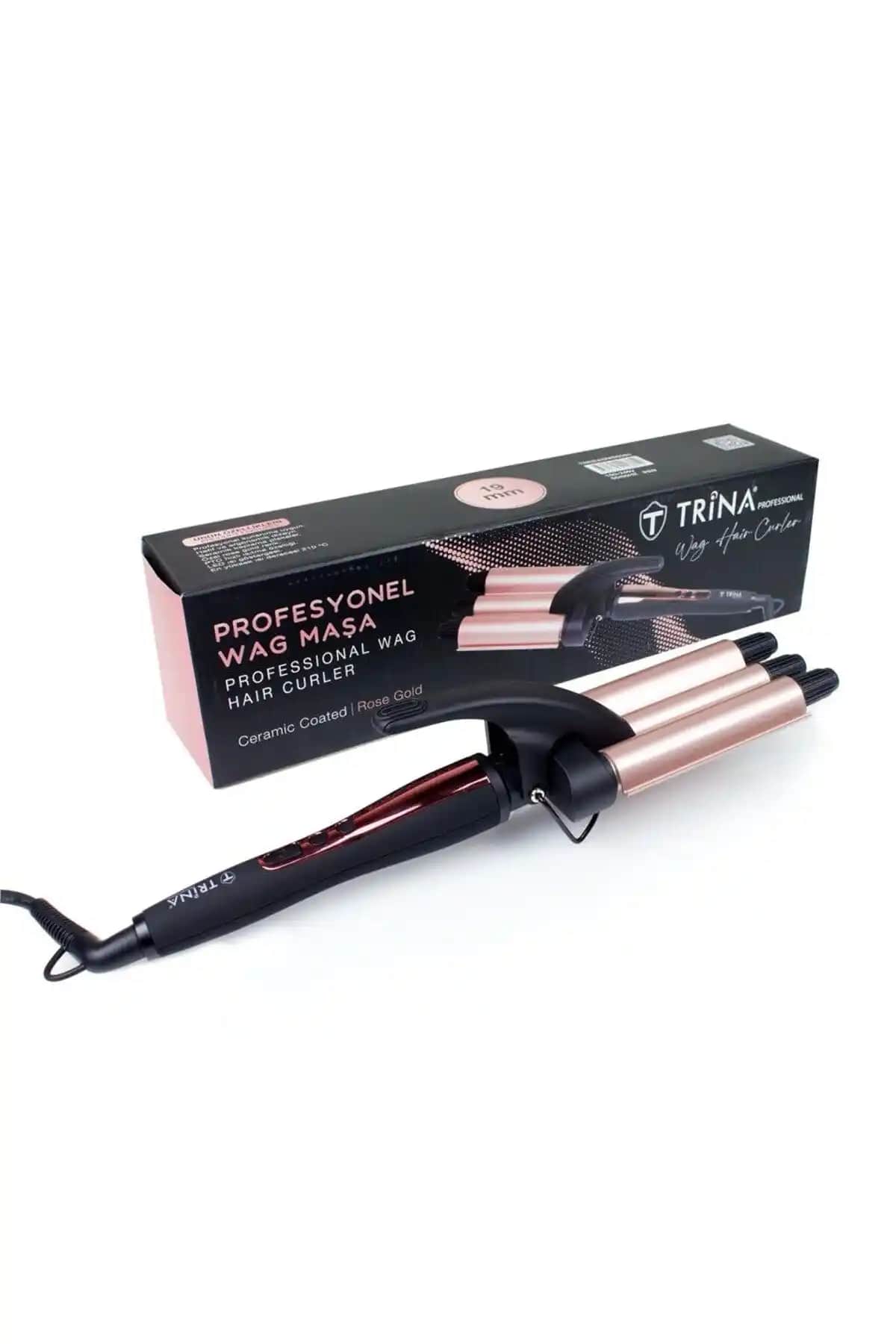 Trina Wag Maşa 19 mm: Profesyonel ve Ev Kullanımı İçin Uygun Saç Şekillendirme Aracı