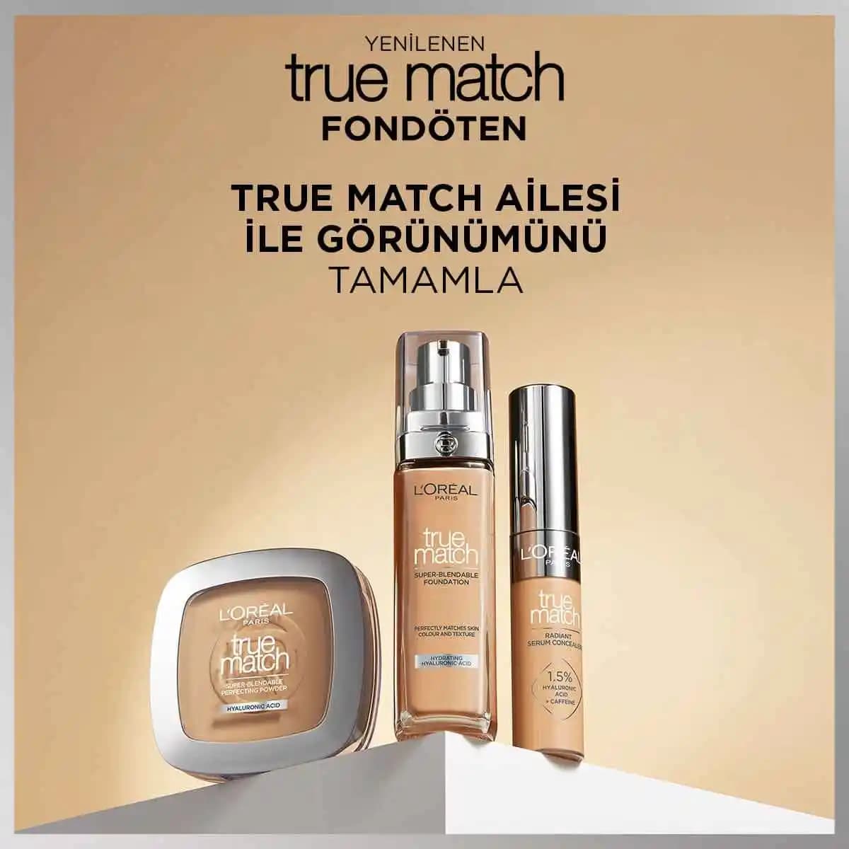 True Match Fondöten: Doğal Görünüm ve Geniş Renk Seçenekleri ile Makyajda Fark Yaratın