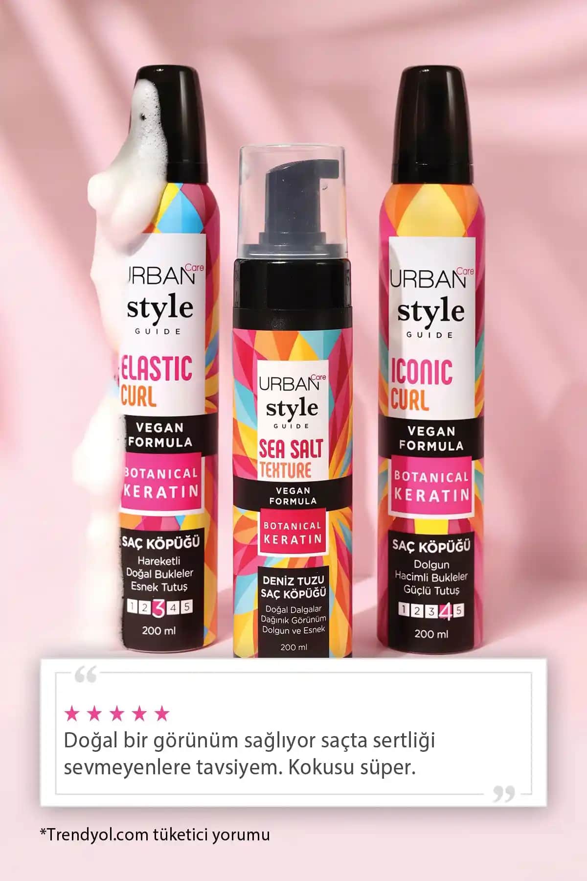 Urban Care Deniz Tuzu Saç Köpüğü ile Doğal Dalgalara ve Hacimli Görünüm Elde Edin