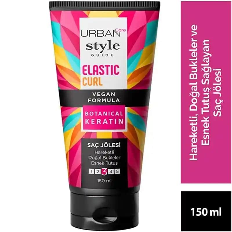 Urban Care Style Guide Elastic Curl Saç Jölesi ile Doğal Bukleler ve Esnek Tutuş Sağlama