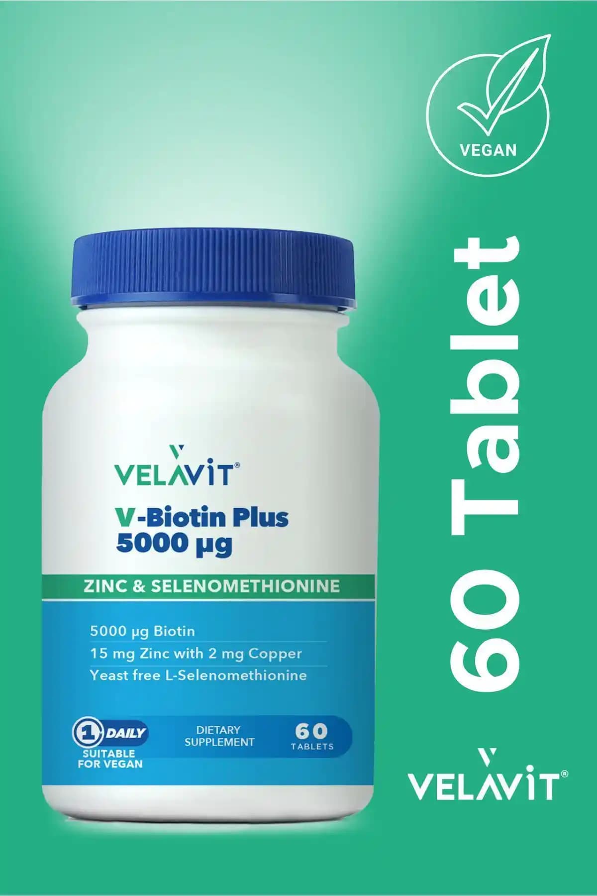 Velavit V-Biotin Plus ile Saç, Cilt ve Tırnak Sağlığını Destekleyen En İyi Takviye Ürünü
