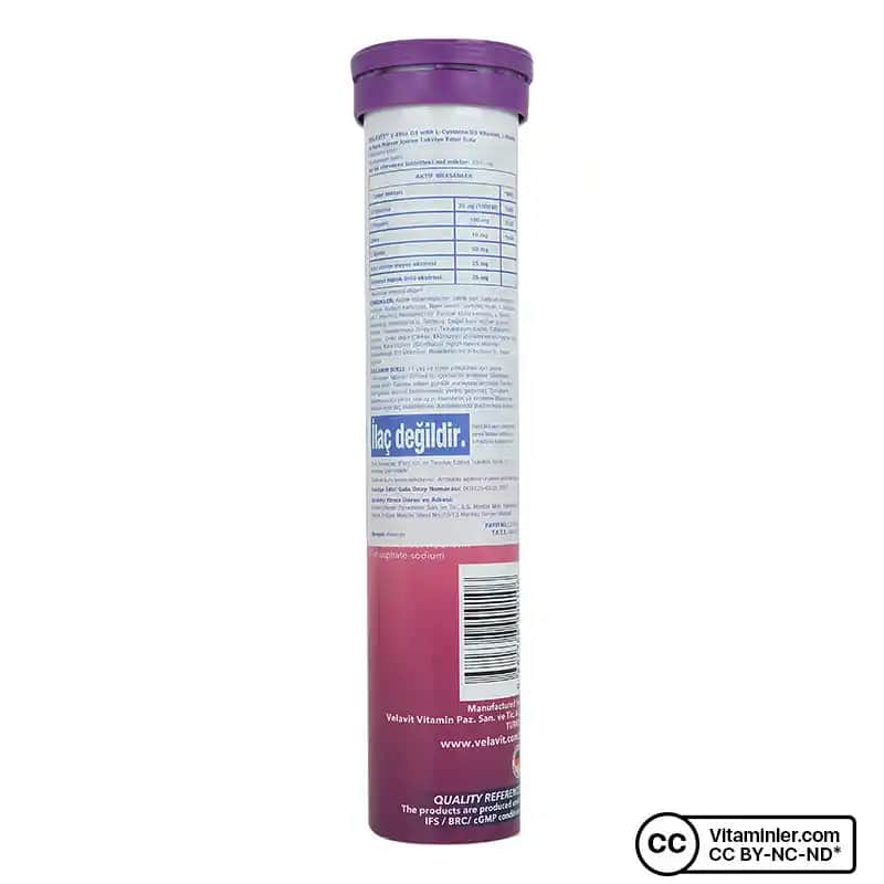 Velavit V-Effer D3 with L-Cysteine: Bağışıklık ve Güzellik Destekleyici Takviye Ürünü