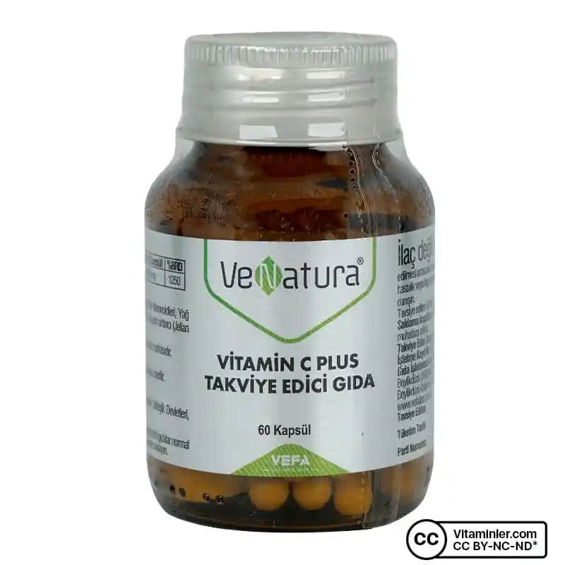 Venatura C Plus: Yüksek Biyoyararlanımlı C Vitamini Takviyesi ile Bağışıklık ve Cilt Sağlığını Güçlendirin