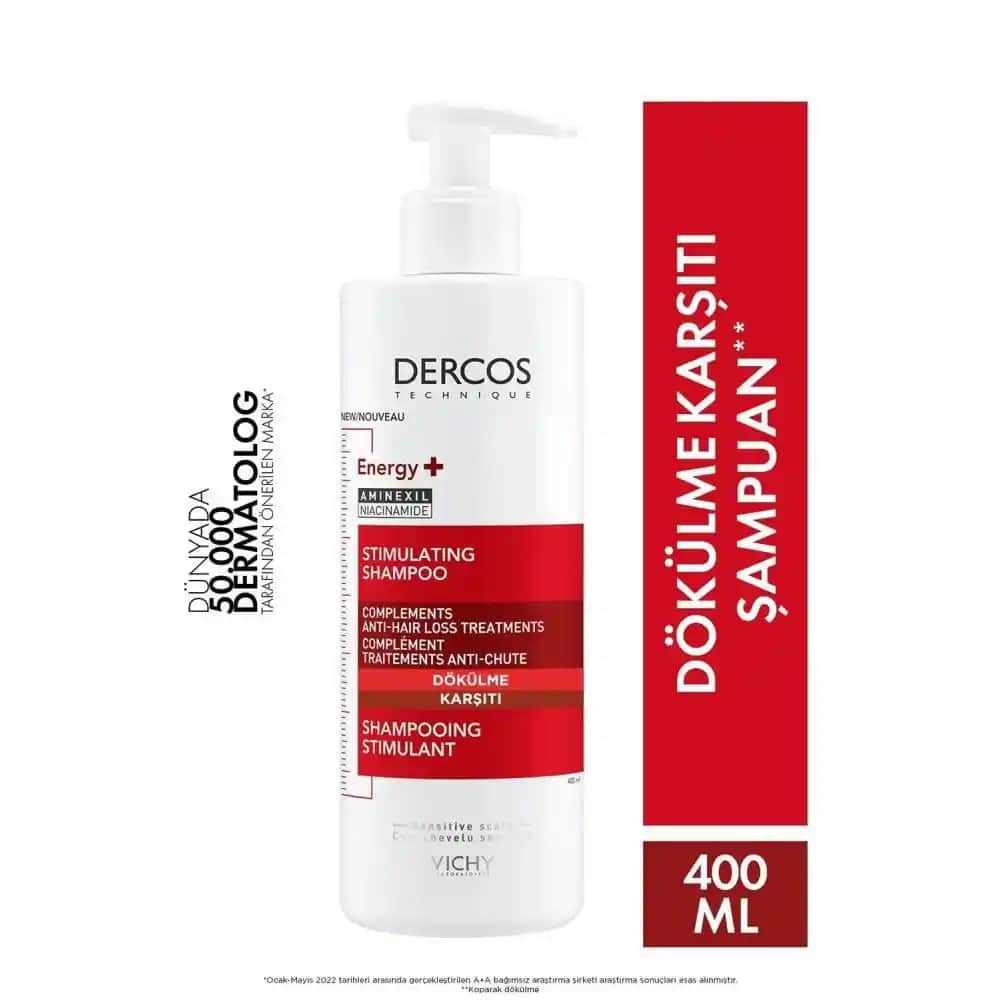 Vichy Dercos Energising Şampuanı ile Saç Dökülmesine Karşı Güçlü ve Etkili Çözüm