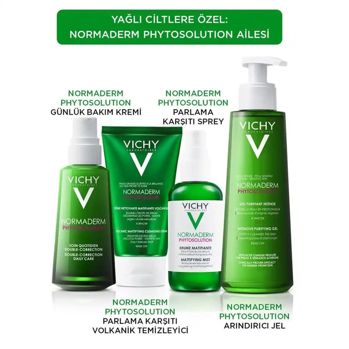 Vichy Normaderm Phytosolution Günlük Bakım Kremi Yağlı ve Akne Eğilimli Ciltler İçin