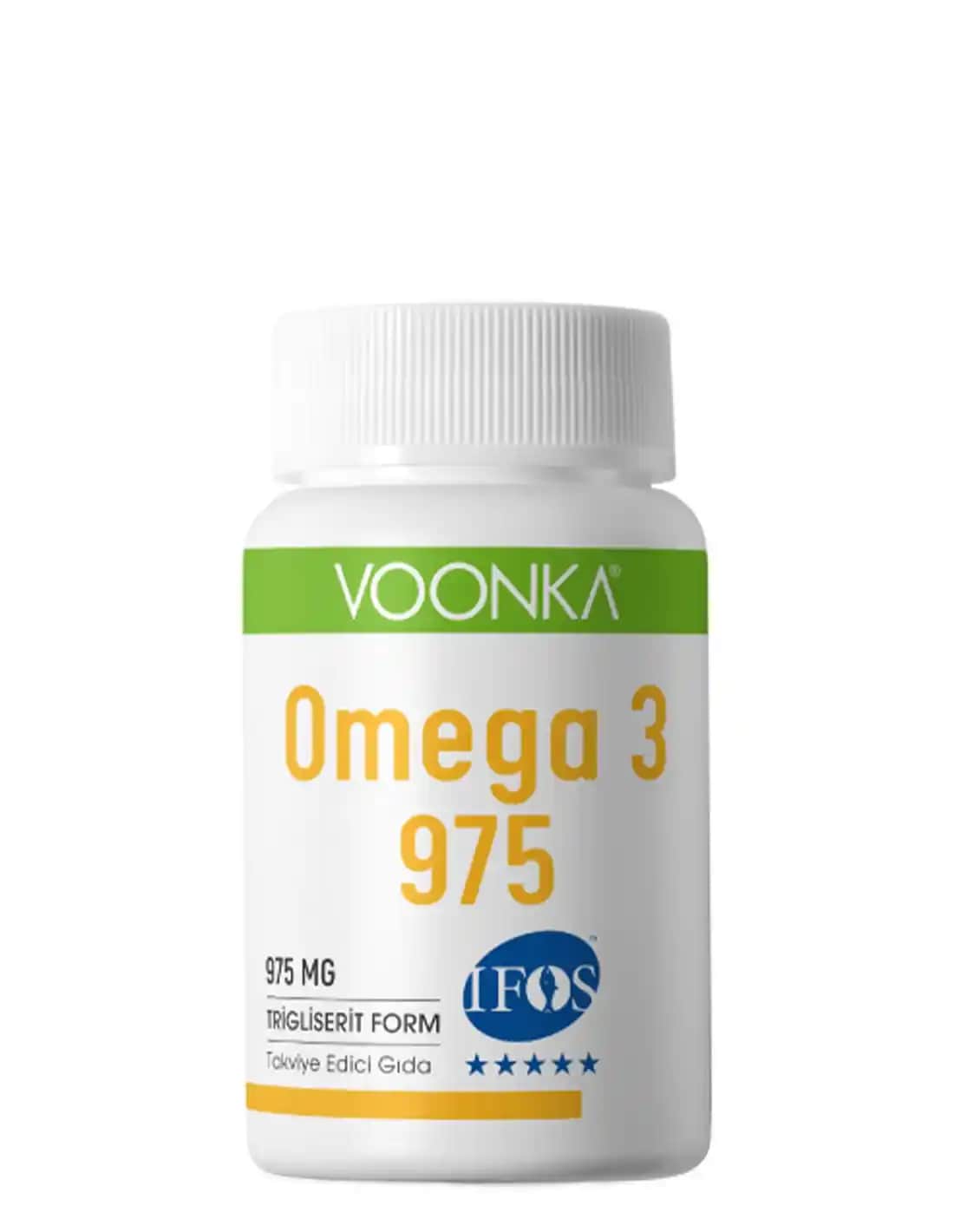 Voonka Omega 3 975 mg: Sağlık ve Kozmetik İçin Yüksek Kaliteli Balık Yağı Takviyesi