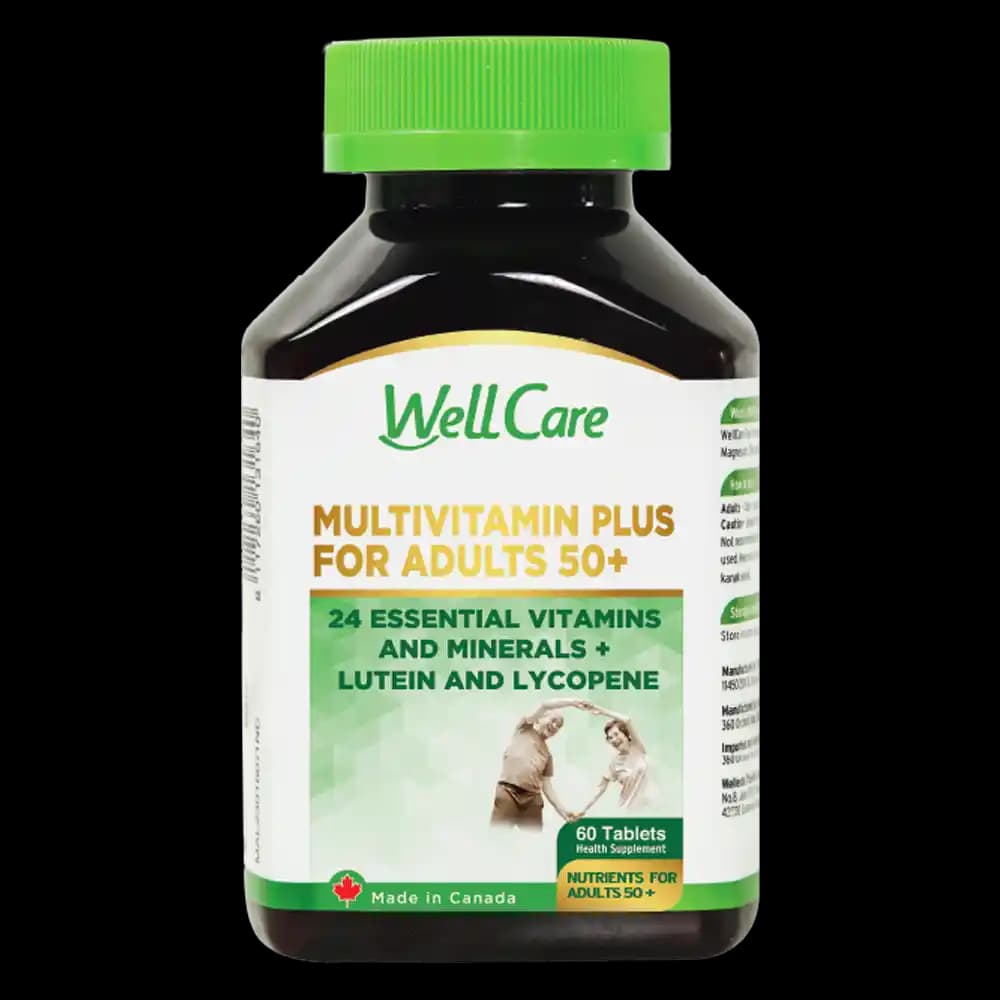 WellCare Multivitamin: 50+ Yaş Grubu İçin Sağlık ve Güzellik Destekleyici Takviye