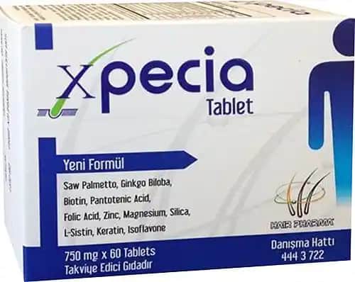 Xpecia Erkek 60 Tablet ile Saç Dökülmesine Karşı Güçlü ve Doğal Destek