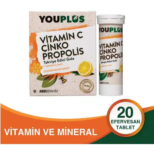 Youplus Vitamin C Çinko Propolis Bağışıklık Güçlendiren Takviye Edici Gıdalar Ürün Tanıtımı ve Faydaları