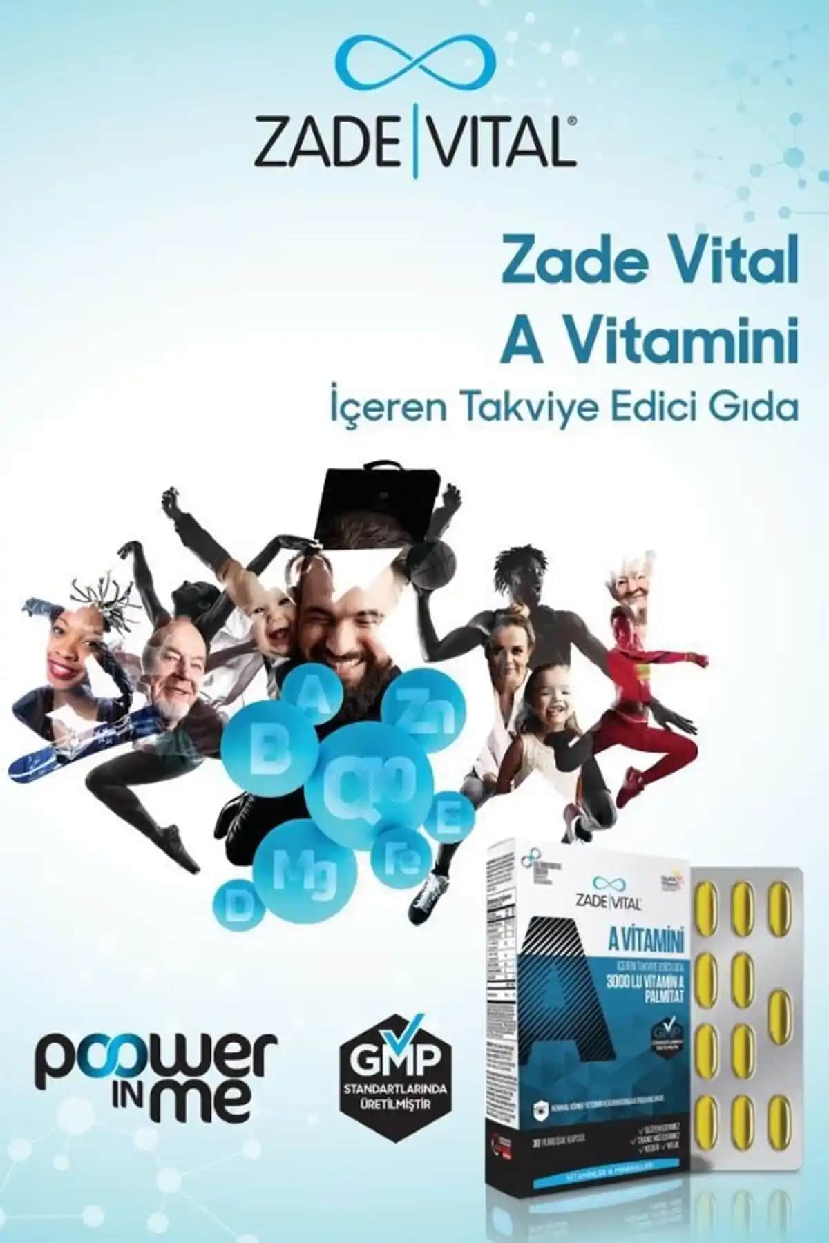 Zade Vital A Vitamini ile Sağlıklı Göz, Cilt ve Bağışıklık Destekleri