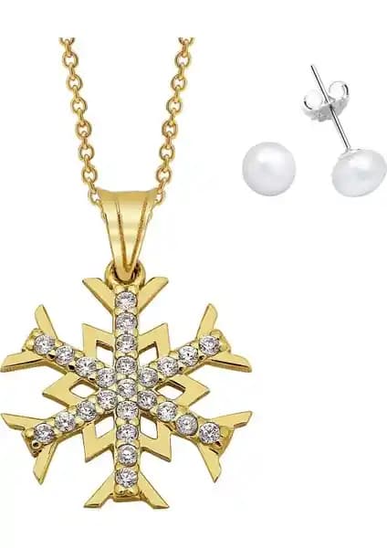AltınSepeti Altın Kar Tanesi Kolye ve Gümüş İnci Küpe Seti Özellikleri ve Değerlendirmesi