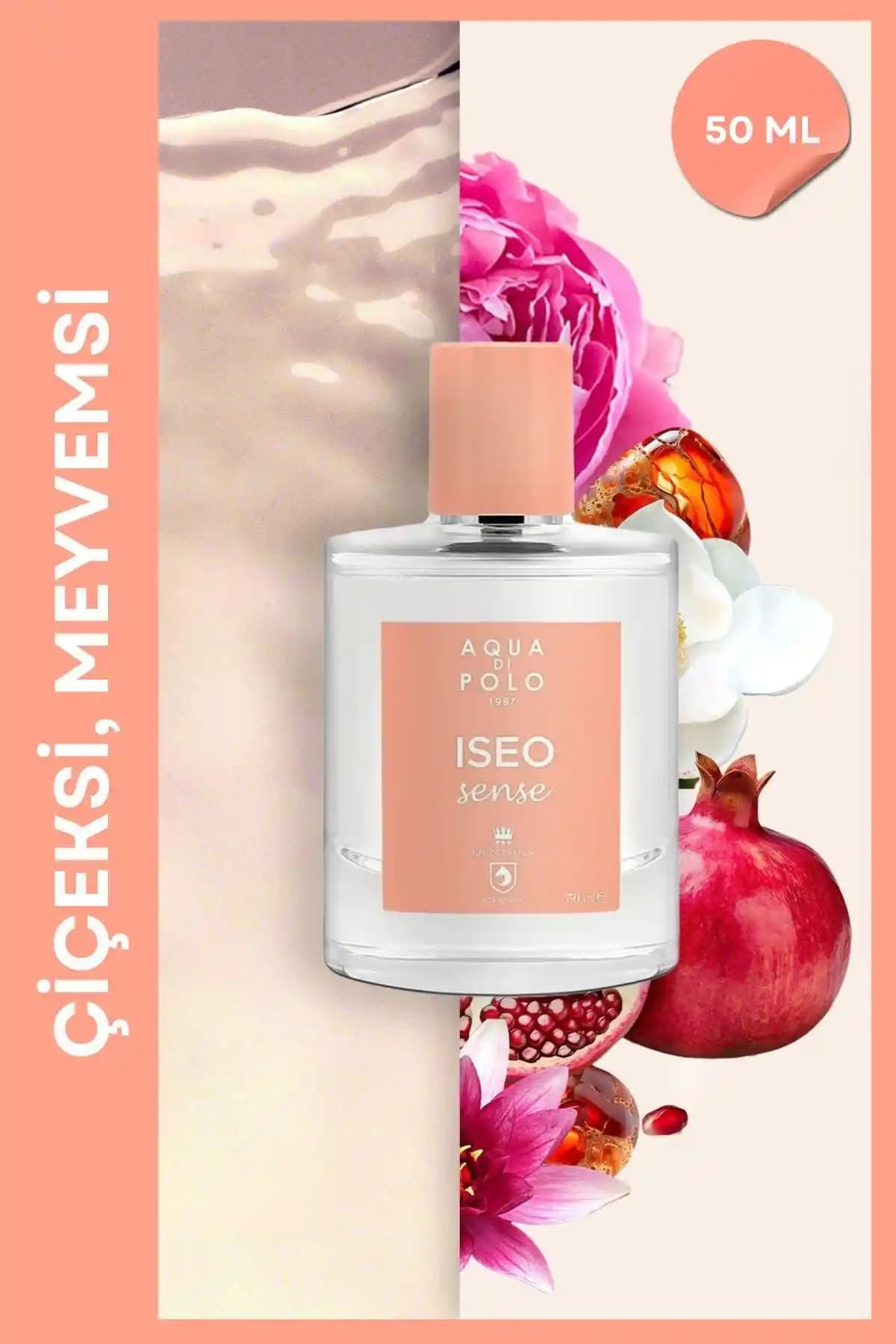 Aqua Di Polo 1987 Iseo Sense EDP Kadın Parfüm 50 ml - Meyveli ve Çiçeksi Zarafet