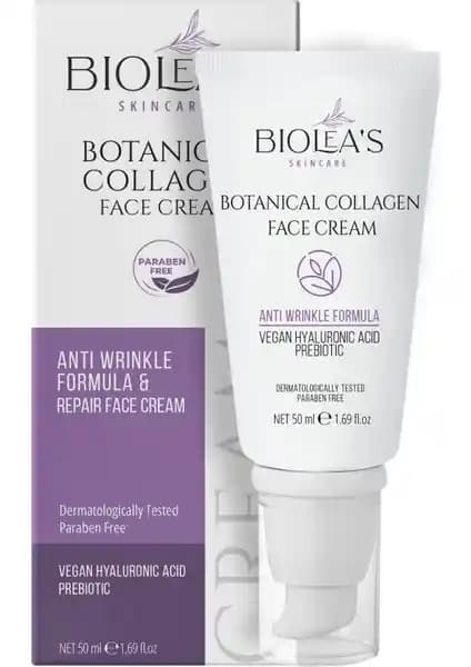 Biolea İnce Çizgi ve Kırışıklıkları Azaltan Bitkisel ve Vegan Yüz Bakım Kremi