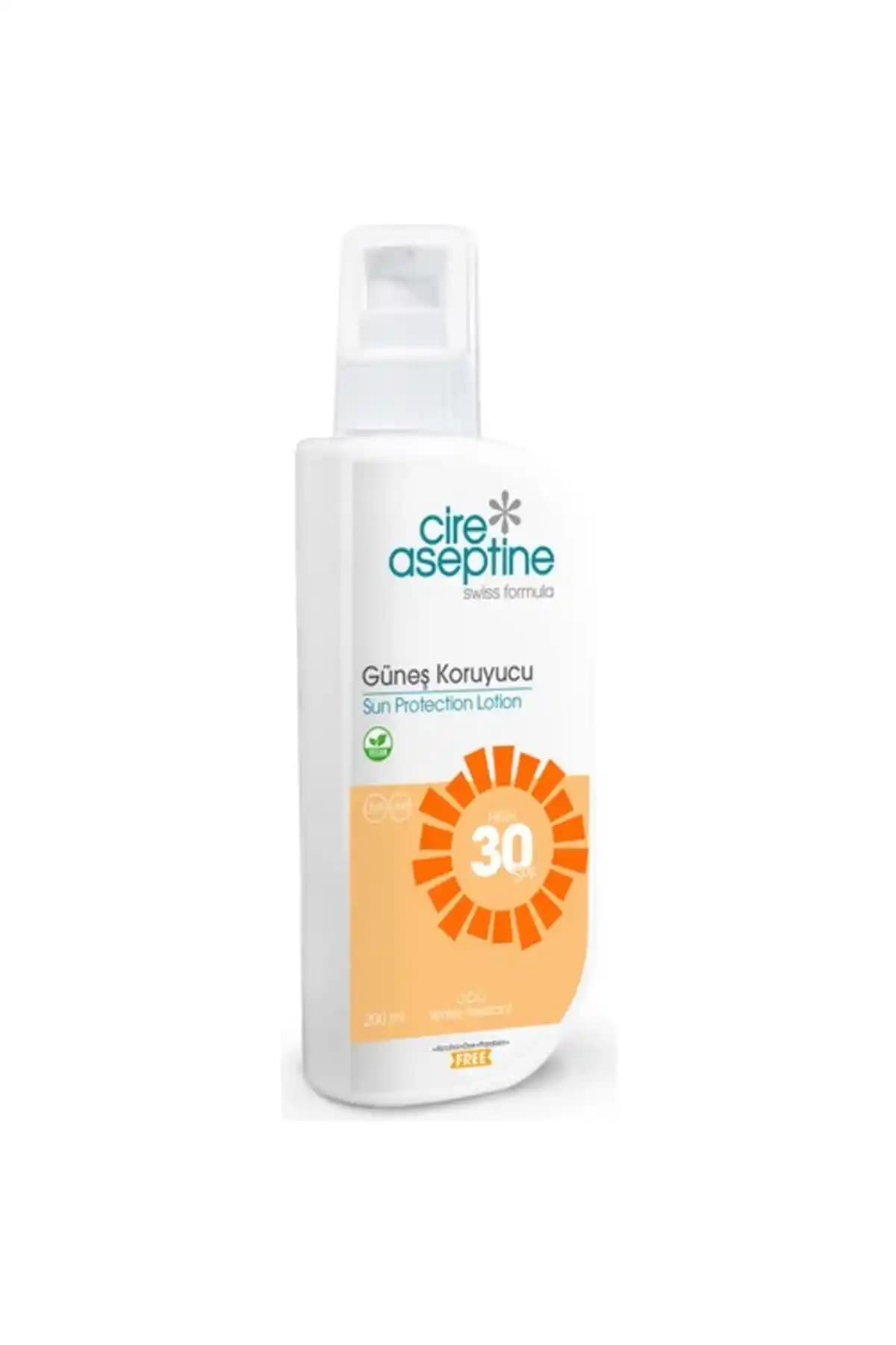 Cire Aseptine Güneş Koruyucu Losyon 30 SPF 200 ml: Hassas Ciltlere Uygun Etkili Koruma